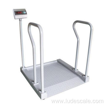 Portable medical wheelchair weighing scale